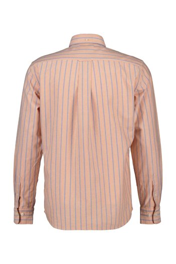 Gant Regular Fit Striped Classic Short Sleeve Oxford Shirt
