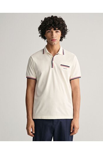 Gant 2-Color Tipped Piqué Polo Shirt