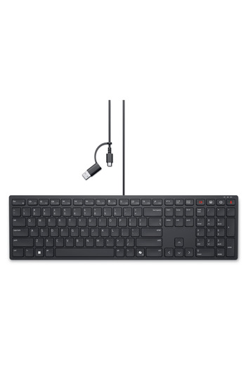 Dell Tastatura Colaborare KB525C Cablu Negru USB-C