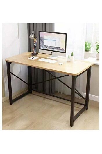 AGD مكتب كمبيوتر بتصميم بسيط متعدد الأغراض ومكتب دراسة مريح 120 × 60 × 73 سم