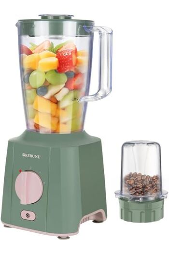 rebune Electric Blender and Grinder for Spices 650W (1.8L)