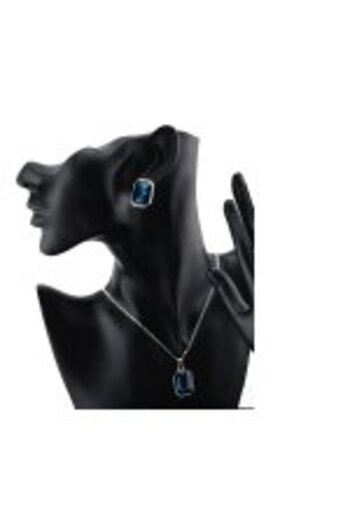 Kelan Set bijuterii Saphir Royal – eleganță cu cristale Big Blue Royal, placat cu argint S925