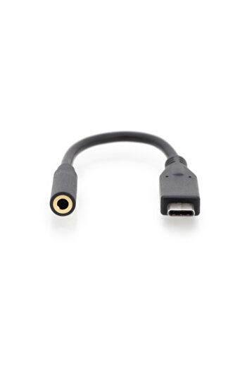 Digitus Adaptor Audio USB-C la Jack 3.5mm, Negru