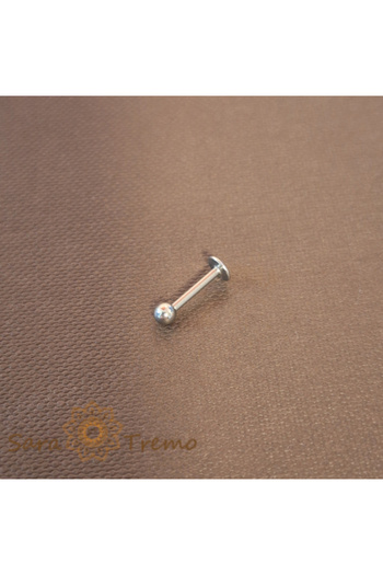 saratremo Titan Straight Bar Piercing with Small Ball