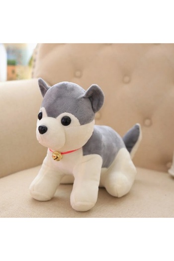 rexa Soft Husky Stuffed Puppy – 22 x 18 x 34 cm, Cuddly Dog Plush Toy for Kids & Animal Lovers