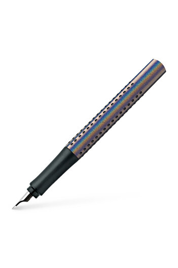 OEM Stilou Faber Castell Grip 2011, Argintiu Glam, Peniță M, Ergonomic, Reîncărcabil, Design Ușor