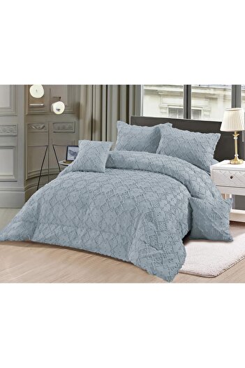 Moon Luxury 6-piece royal double bed sheet with a pattern to add beauty and elegance to your room. Quilt size 250x230 cm.