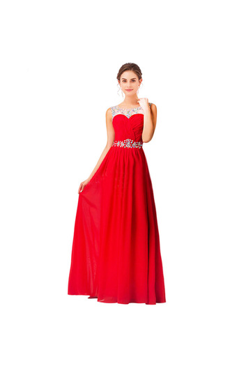 OEM Red evening dress with cutout back
