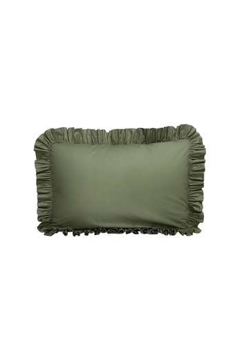 MundoLindo Ruffle Pillow Case Single 50X70 cm 1 Piece 100% Natural Cotton 18 Different Color Options