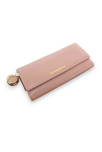 OEM Premium Women's Envelope Wallet, PU leather, spacious with multiple compartments - Pink