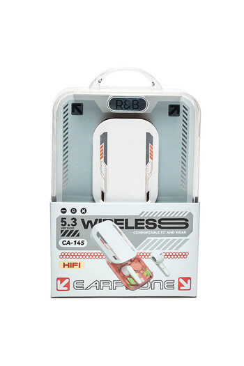 R&B White WIRELESS EARBUDS