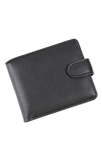 OEM Minimalist style wallet for men, bifold, Black