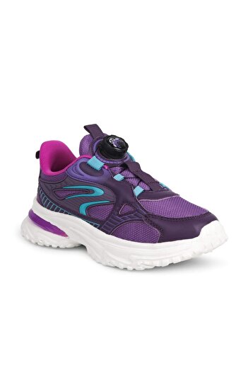 BUCKHEAD 3053 Smart Lace-Up Flex Foam Sole Unisex Children's Shoes. Lilac