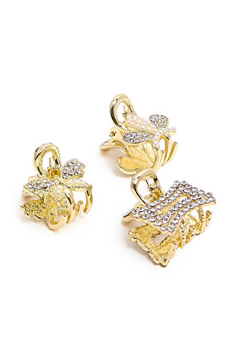 R&B White PO3 LADIES HAIR CLAW
