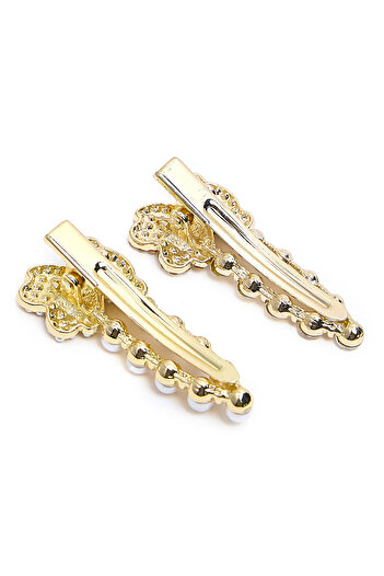 R&B White PO2 LADIES HAIRCLIP