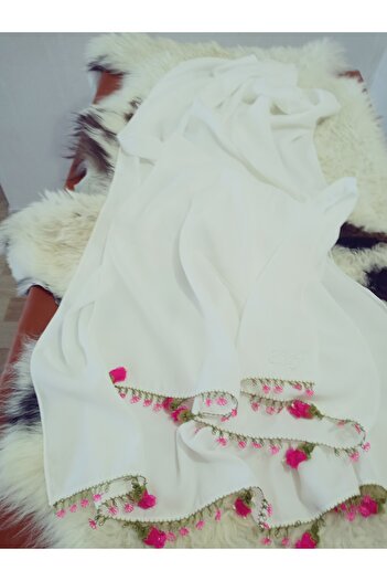 hoaryage Custom Production El Handwork Needle Embroidered Prayer Cover Mevlüt Headscarf on Special Branded Scarf and Shawl