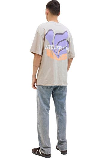 Jack & Jones Tricou JACK & JONES James - 12268471-Moonbeam