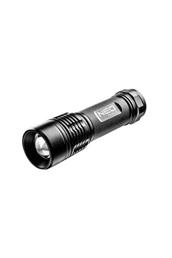 NEO Aluminum flashlight 200 lm, zoom, 3xAAA,