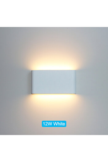 Choice Warm White (2700-3500K) 12W White LED Outdoor Waterproof IP65 Wall Light Porch Garden Wall Lamp & In