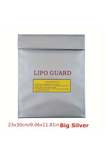 Choice Silver-L Lithium Battery Explosion - Proof Bag: High Temperature Resistant Storage Protection Bag, S