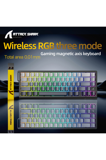 Choice Magnetic Switch Moon Night Wireless X68HE ATTACK SHARK Magnetic Gaming Keyboard Mechanical Wired for