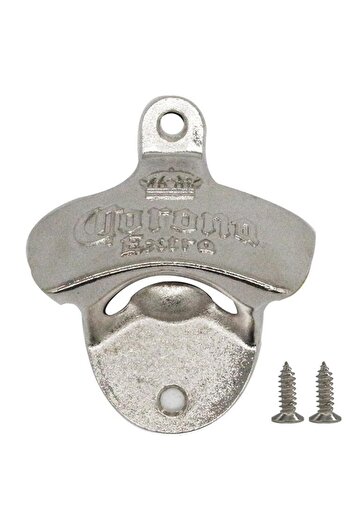 Choice Silver 1PC Vintage Creative Wall Mounted Fixed Beer Bottle Opener Beer Bottle Opener Corona Zinc All