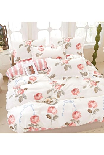 CHIRASO FINET Cotton Bed Linen, Classic Sheet 240x250cm, Duvet Cover 200x230cm, 4 Pillowcases