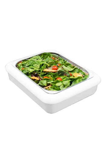 Choice White Plastic Foil Pan Carrier Stackable Portable Foil Pans Holder For Home Travel
