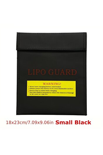 Choice Black-S Lithium Battery Explosion - Proof Bag: High Temperature Resistant Storage Protection Bag, Sa