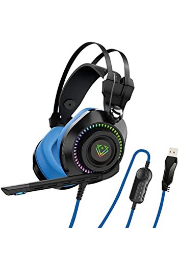 VERTUX High-Definition Game Command Over-Ear Gaming Headset - Blue