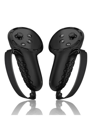 Choice black Silicone Controller Protective Cover Compatible with Meta Quest 3s/Quest3 VR Accessories
