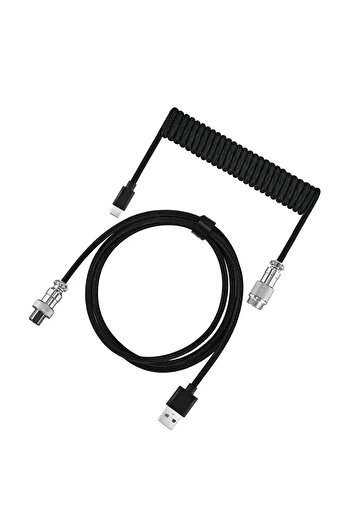 Choice max 3m PURPLE Mechanical Keyboard Coiled Cable, Type-C USB Port, Aviator Coiling Cable for Gaming an