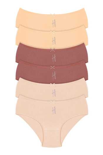 Humaone Women's Stone Panties 6 Pack