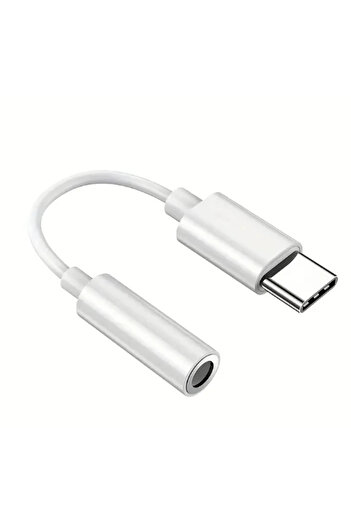 Choice محول سماعة أذن USB Type C إلى 3.5 Jack أبيض، كابل صوت USB-C 3.5 مم لأجهزة iPhone 15 15 Pro