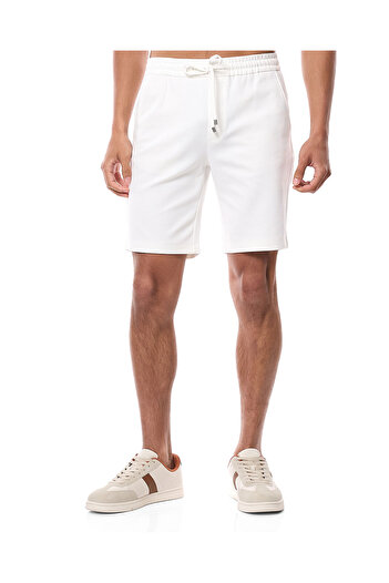 R&B Ivory MYF- KNIT SHORTS-S-XXL