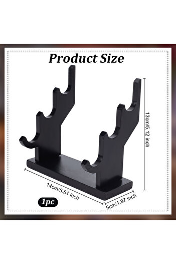 Choice AECH-20789 1 pc Wand Display Risers Wizard Wand Display Stand Wooden Magic Wand Wood Holder Wizard W