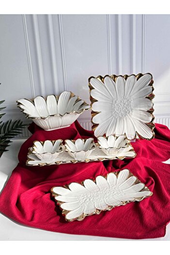 ROSSEV Flora Gold Service Presentation Set 7 Pieces