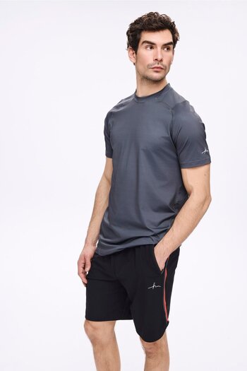 Haşema Active Men's Gray Sports T-Shirt 5030