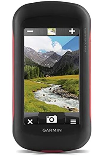 Garmin جهاز تحديد المواقع العالمي (GPS) المحمول Montana 680 للاستخدام الخارجي مع كاميرا رقمية بدقة 8 ميجابكسل