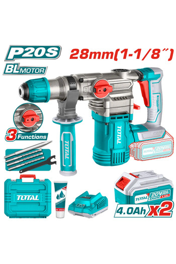 TOTAL Cordless rotary hammer TRHLI202882