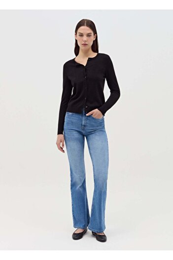 Ovs Cardigan With Round Neckline