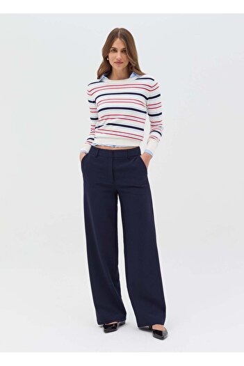 Ovs Long-Sleeved Top With Striped Pattern