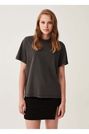 Ovs Cotton T-Shirt With Round Neck