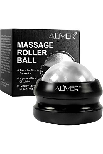 ALİVER Massage Ball with Hole for Adding Essential Oils, Relieves Joint Pain, Improves Blood Circulation