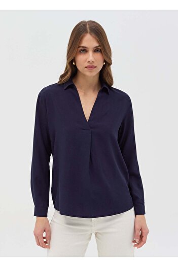Ovs Viscose Blouse With V Neck