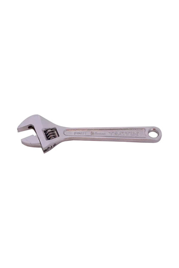 Tactix Corrosion-Resistant Chrome-Vanadium Steel Adjustable Wrench 6 Inch