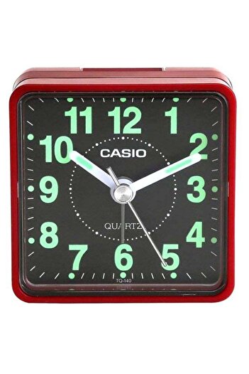 Casio Red Square Analog Alarm Clock 24.6 x 24.6 x 3.7cm