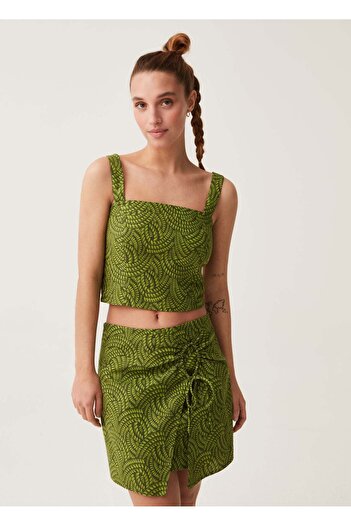 Ovs Sarong Skirt With All-Over Print