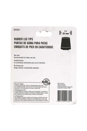 ACE 4-Piece Non-Slip Heavy-Duty Sturdy High-Quality Rubber Leg Tips 2.9 cm