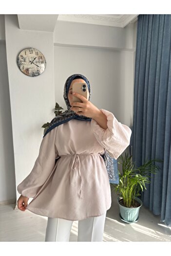 MODA EGE Modal Fabric Balloon Sleeve Tunic